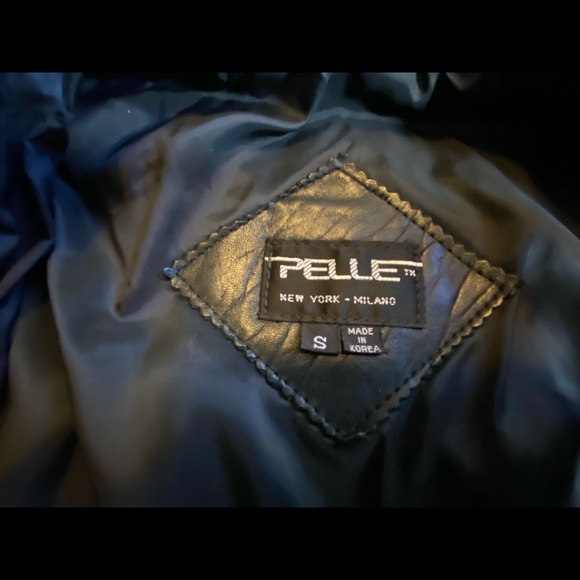 Leather anorak jacket with faux fur collar - Picture 2 of 7